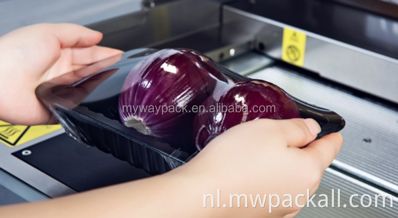 Bakafdichtingsfilmkaartverpakkingsmachine/ automatische plastic stretchfilm Voedsel Cling Wikkelmachine